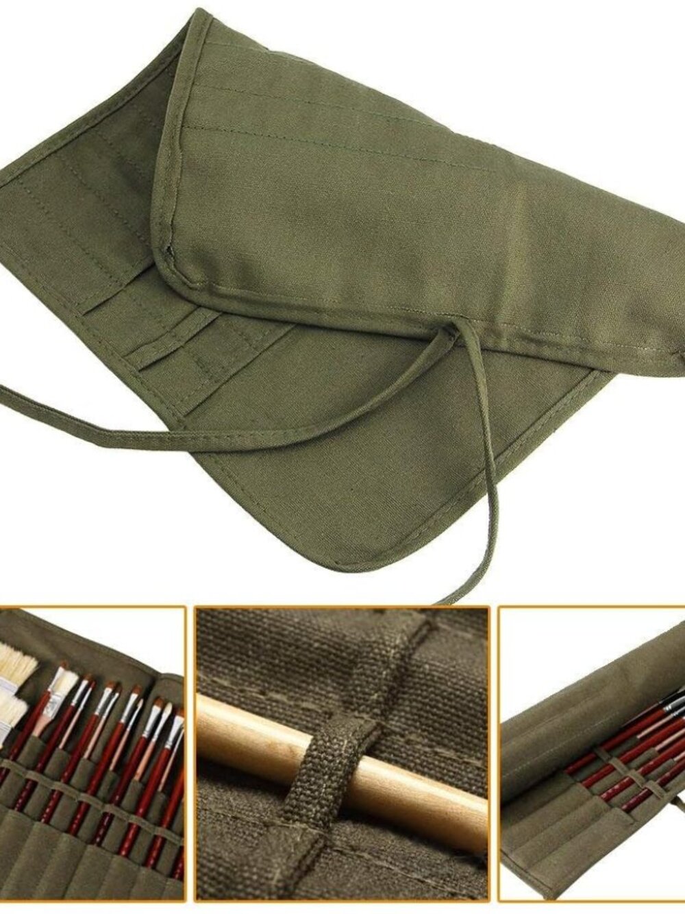Paint Brush Holder, 22 Slots Storage for Acrylic Oil Watercolor Gouache Artist R - Picture 7 of 7